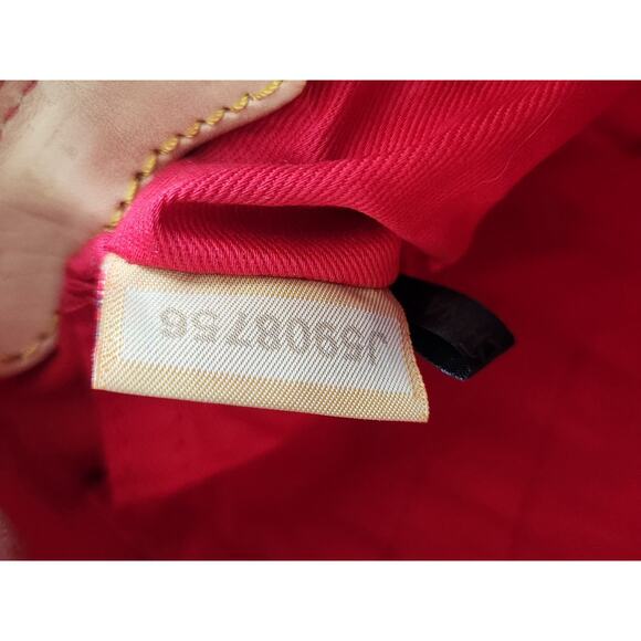 Dooney & Bourke Vtg Y2K Pink Canvas Monogram Leather Strap Crossbody Bag - Picture 10 of 13